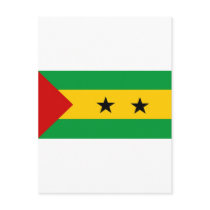 Sao Tome and Principe flag Postcards