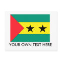 Sao Tome and Principe Flag postcards