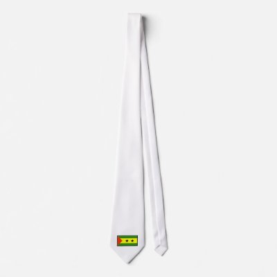 Sao Tome and Principe Flag Tie by jacinto888