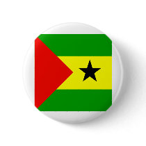Sao Tome And Principe High quality Flag Pinback Button