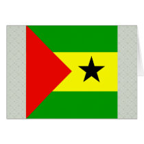 Sao Tome And Principe High quality Flag Greeting Cards