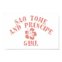 Sao Tome and Principe Pink Girl posters