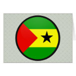 Sao Tome And Principe quality Flag Circle cards