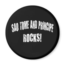 Sao Tome and Principe Rocks! magnets