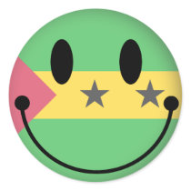 Sao Tome and Principe Smiley Stickers