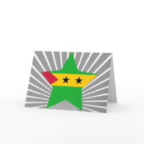 Sao+Tome+and+Principe Star Greeting Cards