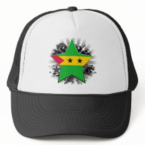Sao Tome and Principe Star Trucker Hats