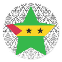 Sao+Tome+and+Principe Star Stickers