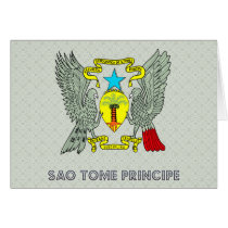 Sao Tome Principe Coat of Arms Greeting Card