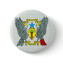 Sao Tome Principe Coat of Arms detail Pinback Button