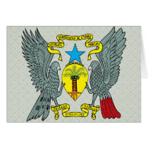 Sao Tome Principe Coat of Arms detail Card