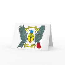 Sao Tome Principe Coat of Arms Greeting Card