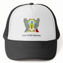 Sao Tome Principe Coat of Arms Mesh Hat