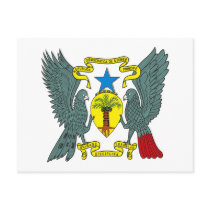 Sao Tome Principe Coat of Arms Postcard