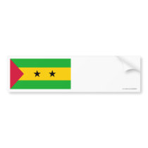 Sao Tome & Principe Flag bumper stickers