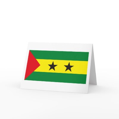 Sao Tome Principe Flag Greeting Card by FlagTshirts