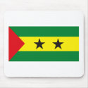 Sao Tome Principe Flag Mousepad
