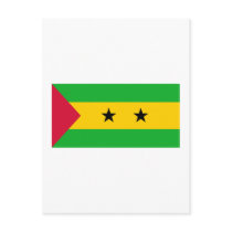Sao Tome & Principe Flag postcards