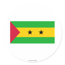 Sao Tome & Principe Flag stickers