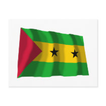 Sao Tome & Principe Waving Flag postcards