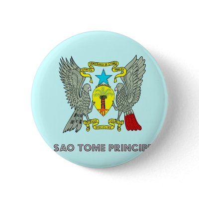 Sao Tomean Emblem Button by FlagStore