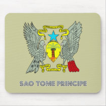 Sao Tomean Emblem mousepads
