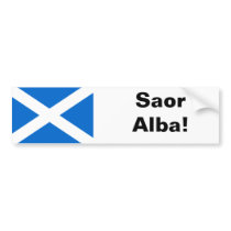 Saor Alba Bumper Sticker bumper stickers by Mike47909 Saor Alba Bumper Sticker bumper stickers
