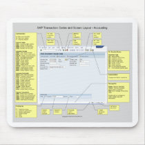 SAP Accounting Transaction Codes and Layout Mouse Pads