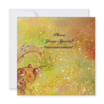 SAPHO , bright red yellow green invitations