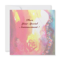 SAPHO , bright red yellow green invitations