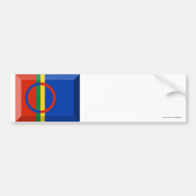 Sapmi Flag Jewel Bumper Sticker