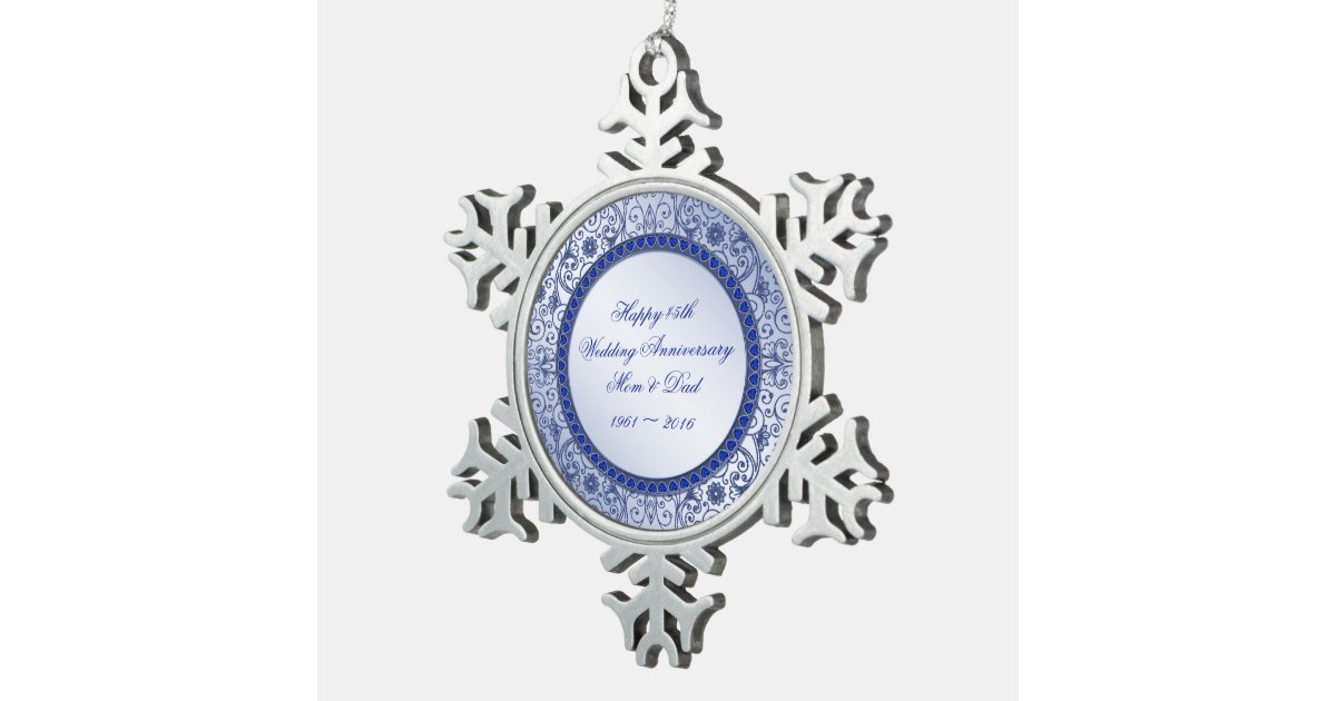 Sapphire 45th Wedding Anniversary Ornament Zazzle