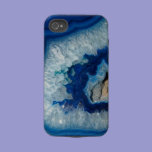 Sapphire Blue Agate Geode iPhone 4 case casemate cases