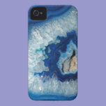 Sapphire Blue Agate Geode iPhone 4 case casemate cases