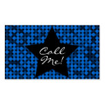 Sapphire Blue Glam Custom Business Cards