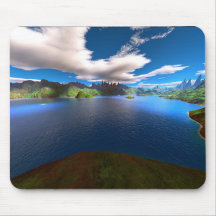 Sapphire Blue Lagoon Mouse Mats