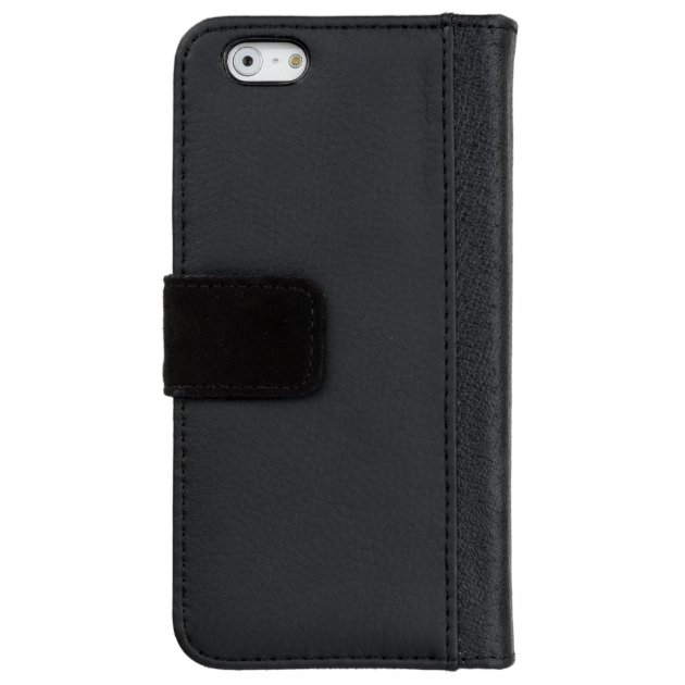 Sapphire Blue Vintage Damask Pattern and Name iPhone 6 Wallet Case-3