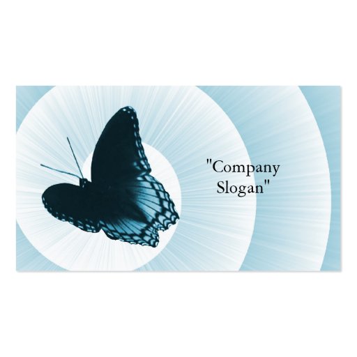Sapphire Butterfly Business Card (back side)