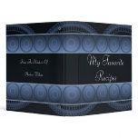 Sapphire Circles Recipe Book binders
