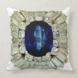 Sapphire Diamonds Sofa Bling Jewelry pillows