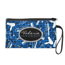Sapphire Glam Hair Salon Custom Wristlet Bag