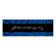 Sapphire Glam Skinny Bizcard Business Card Template
