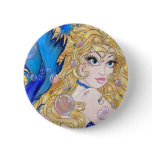 Sapphire Mermaid Button