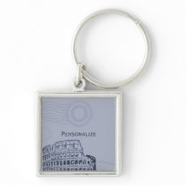 Sapphire Roman Keychain
