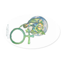 Sapphire Terra Oval Stickers