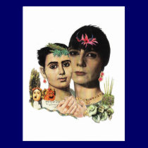 sappho and cleis postcards