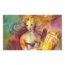 SAPPHO ,DANCE, MUSIC AND POETRY RECTANGULAR STICKERS