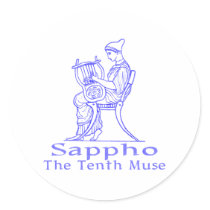 Sappho: The Tenth Muse stickers by nakedzealot Sappho: The Tenth Muse stickers