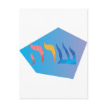 Sara Hebrew freeform Design Post Card Sara Hebrew freeform Design Post Card