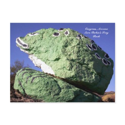 Sara Perkins Frog Rock Postcards by Congress_Arizona